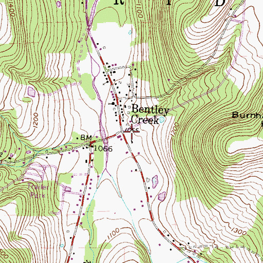 Topographic Map of Tri - Township Ambulance, PA