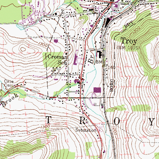 Topographic Map of Western Alliance Emergency Services Station 16, PA