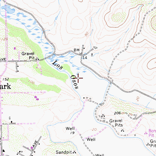 Topographic Map of Los Osos Valley, CA