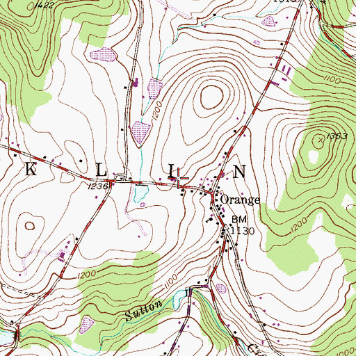 Topographic Map of Franklin Northmoreland Township Ambulance, PA