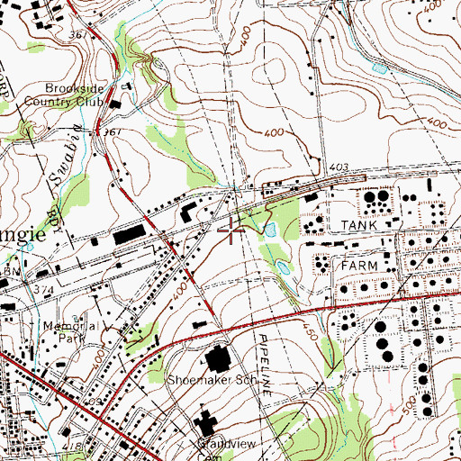 Topographic Map of Macungie Ambulance Corps Station 66, PA