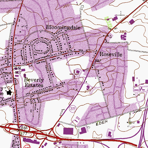 Topographic Map of Manheim Township Emergency Medical Service Station 82, PA