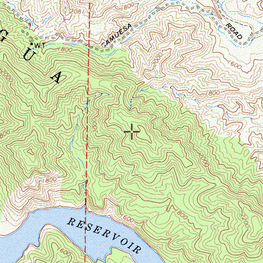 Topographic Map of Los Prietos Y Najalayegua, CA