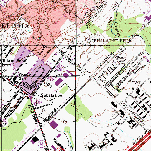 Topographic Map of MedForce Ambulance, PA