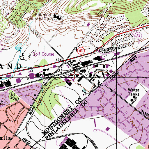 Topographic Map of Absolute Ambulance Service, PA