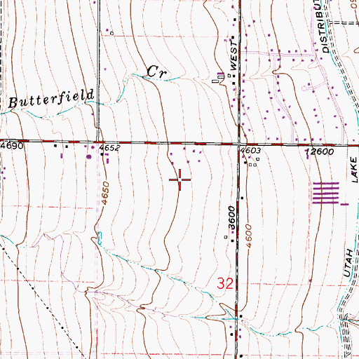 Topographic Map of Riverton Hospital, UT