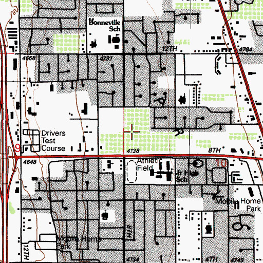 Topographic Map of Timpanogos Regional Hospital, UT