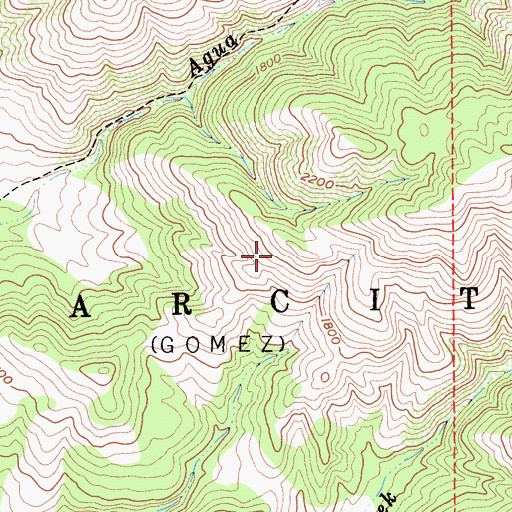 Topographic Map of Los Tularcitos, CA