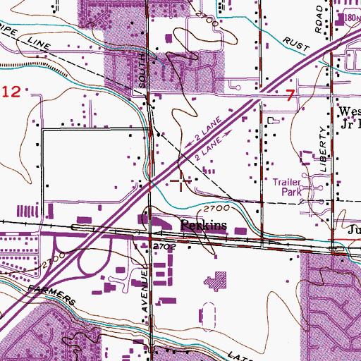 Topographic Map of Boise Police Department, ID