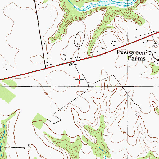 Topographic Map of Middletown Police Department, DE