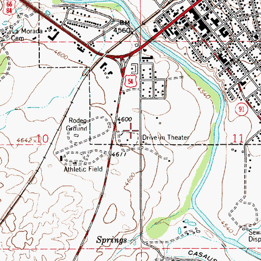 Topographic Map of Guadalupe County Sheriff's Office, NM