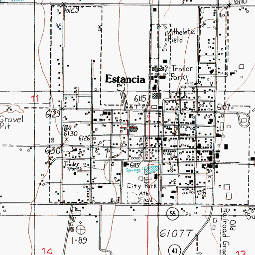 Topographic Map of Torrance County Sheriff's Office, NM