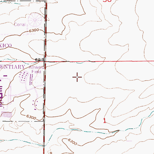 Topographic Map of Santa Fe County Sheriff's Office, NM