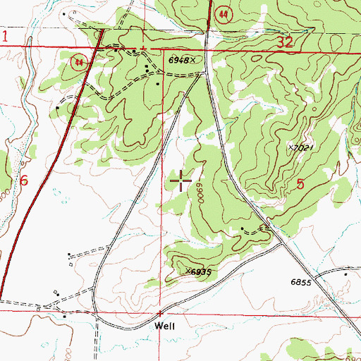 Topographic Map of Sandoval County Sheriff's Office Cuba, NM