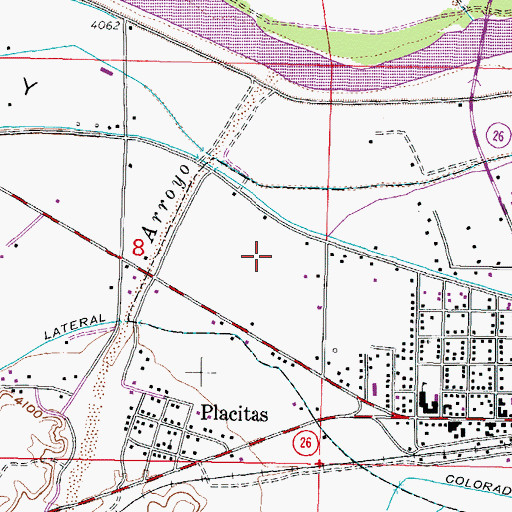 Topographic Map of Hatch Police Department, NM