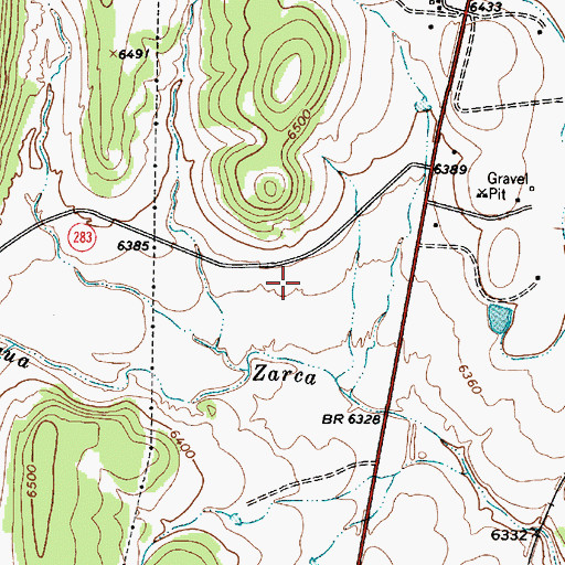 Topographic Map of San Miguel County Sheriff's Office, NM