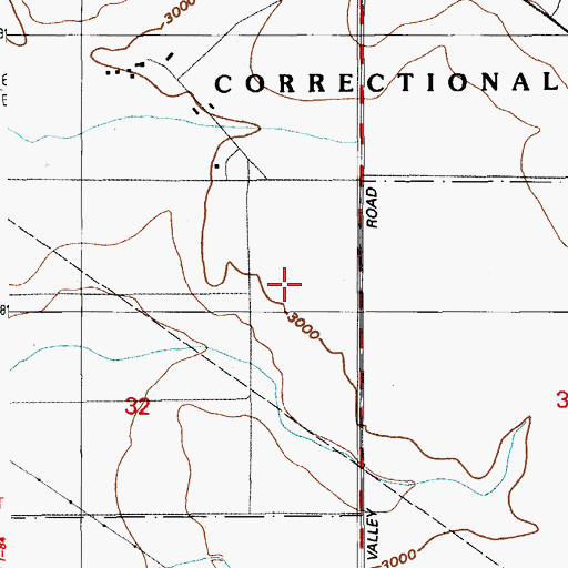 Topographic Map of Idaho Correctional Center, ID