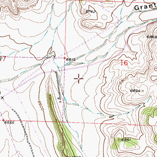 Topographic Map of Western New Mexico Correctional Facility, NM