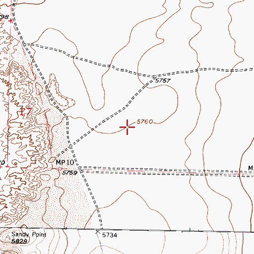 Topographic Map of Metropolitan Detention Center, NM