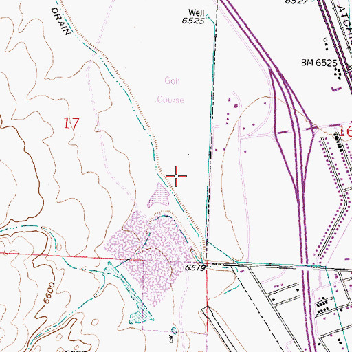 Topographic Map of Cibola County Correctional Facility, NM