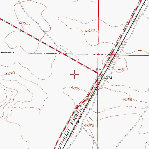 Topographic Map of Otero County Prison Facility, NM