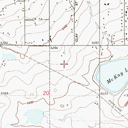Topographic Map of Meridian Elementary School, CO