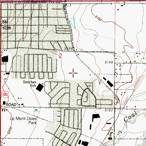 Topographic Map of Peak To Peak Charter School, CO