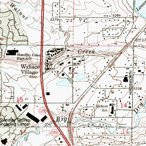 Topographic Map of Devereux Cleo Wallace Center, CO