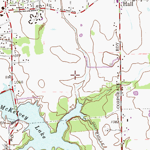 Topographic Map of Ohio State Penitentiary, OH