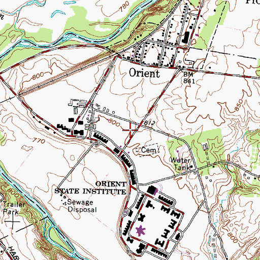 Topographic Map of Pickaway Correctional Institution, OH
