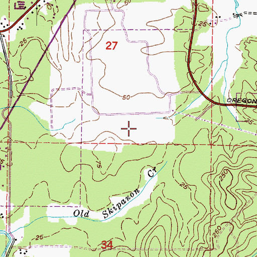 Topographic Map of Oregon Youth Authority - North Coast Youth Correctional Facility, OR