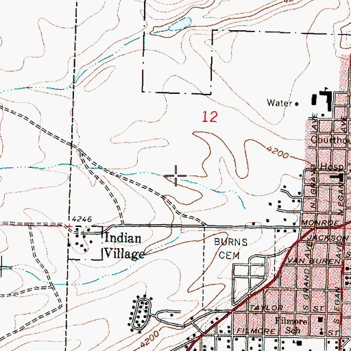 Topographic Map of Oregon Youth Authority - Eastern Oregon Youth Correctional Facility, OR