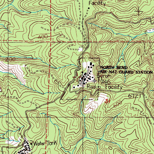Topographic Map of Shutter Creek Correctional Institution, OR