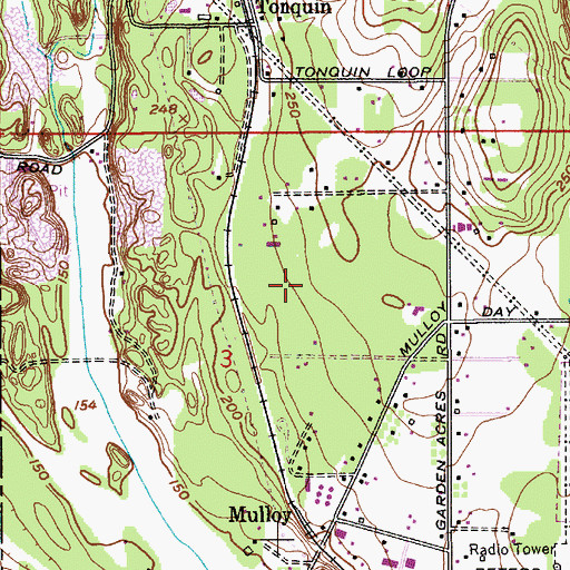 Topographic Map of Coffee Creek Correctional Facility, OR