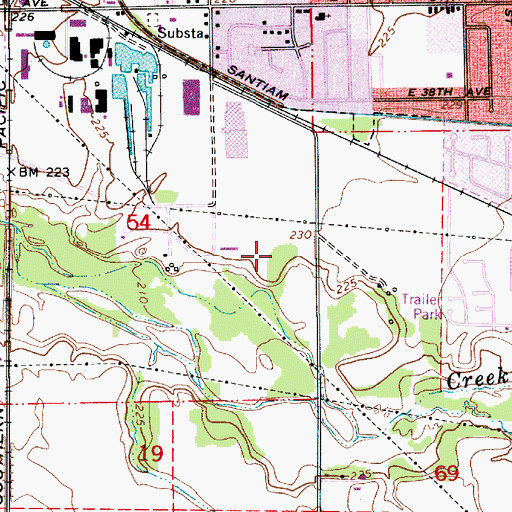 Topographic Map of Linn - Benton Juvenile Detention Center, OR