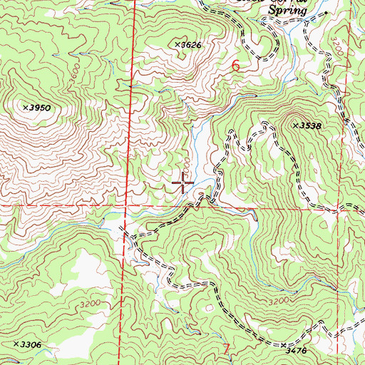 Topographic Map of Lumreau Creek, CA