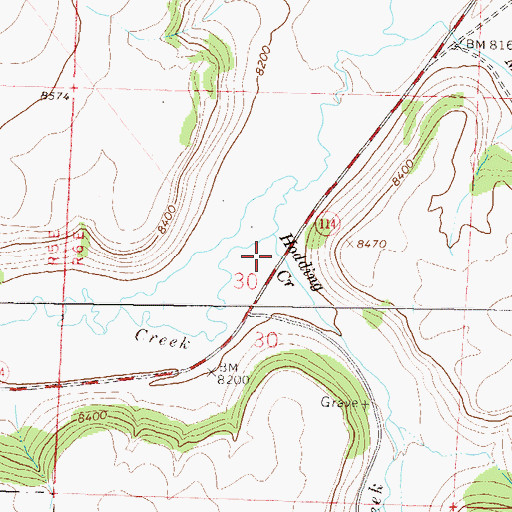 Topographic Map of Hodding Ditch 3, CO