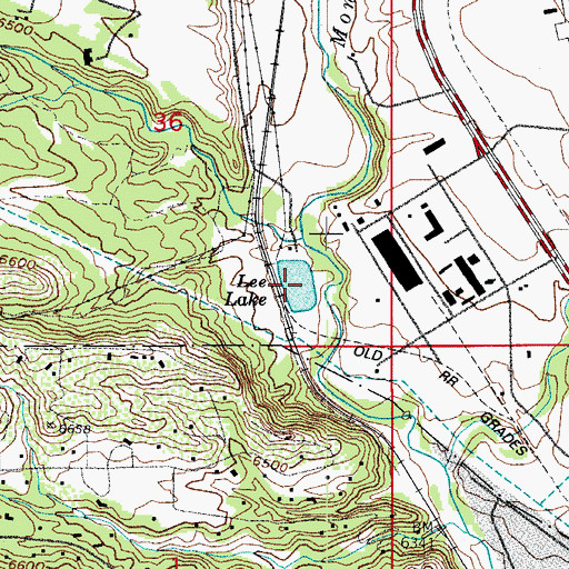 Topographic Map of Lee Lake, CO