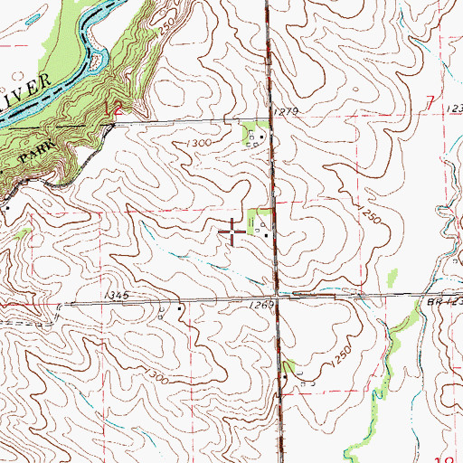 Topographic Map of Longview Farms, IA