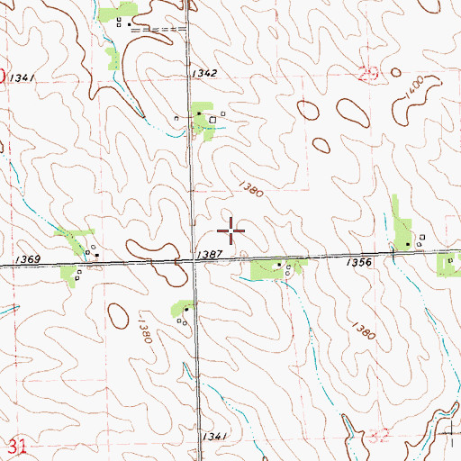 Topographic Map of Meadow Hill Farm, IA
