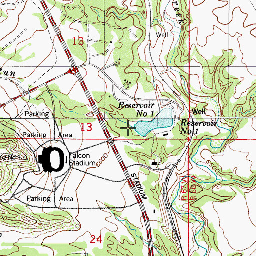Topographic Map of Lehman Run, CO