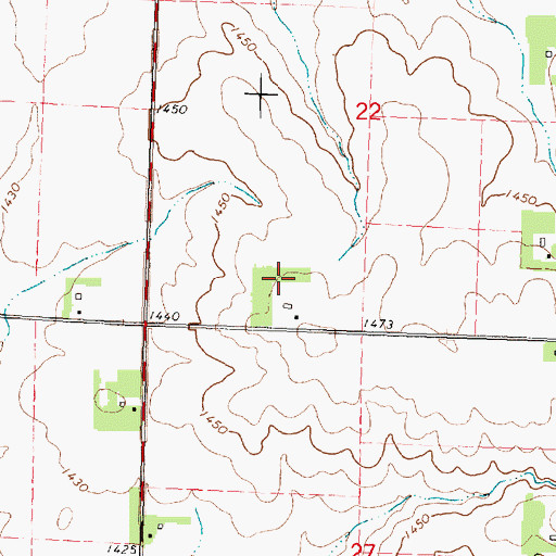 Topographic Map of Kreykes Family Farm, IA