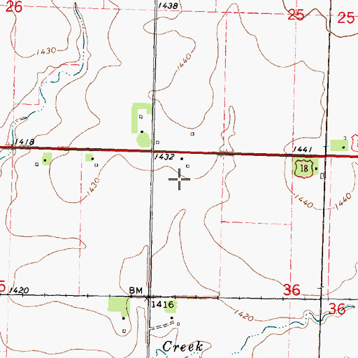 Topographic Map of Kay - Kel - Sha Farm, IA