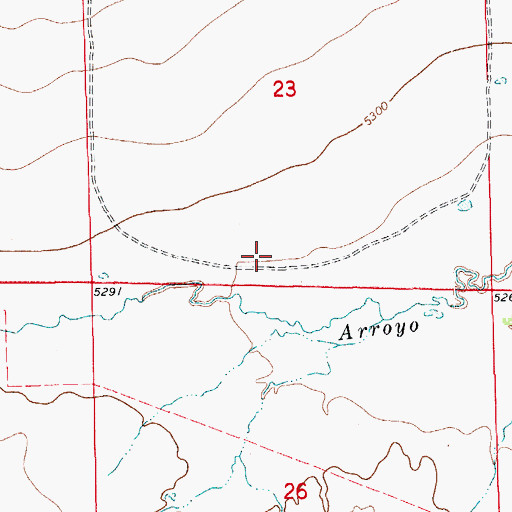 Topographic Map of Hollingsworth Ditch, CO
