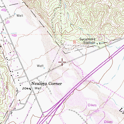 Topographic Map of Lytle Creek, CA