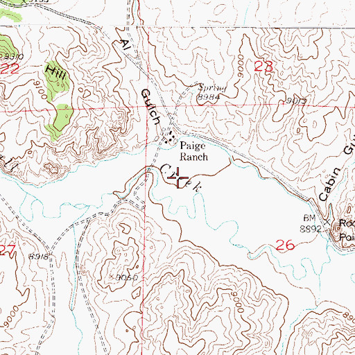 Topographic Map of Holst Ditch 1, CO