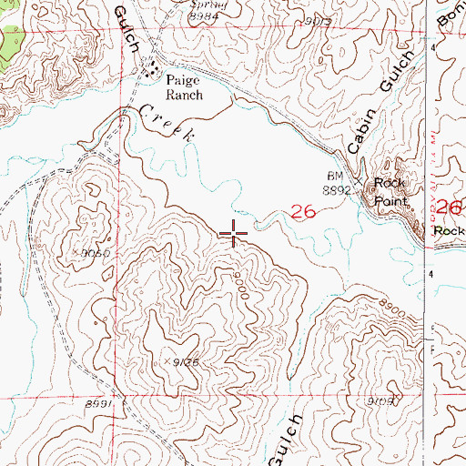 Topographic Map of Holst Packer Ditch, CO