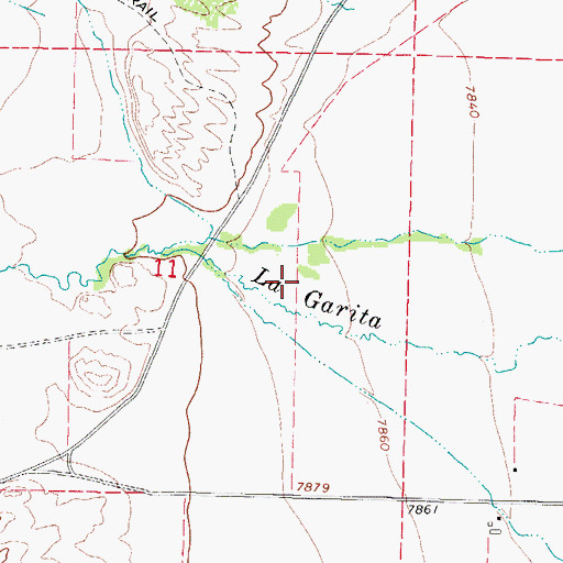 Topographic Map of Home Ditch Number 1, CO