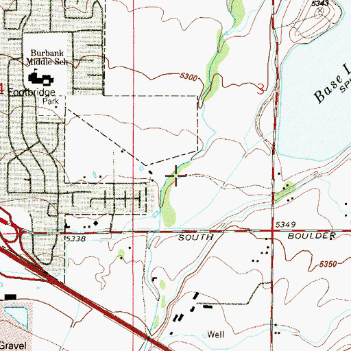 Topographic Map of Howard Ditch, CO