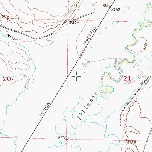 Topographic Map of Hubbard Ditch Number 1, CO